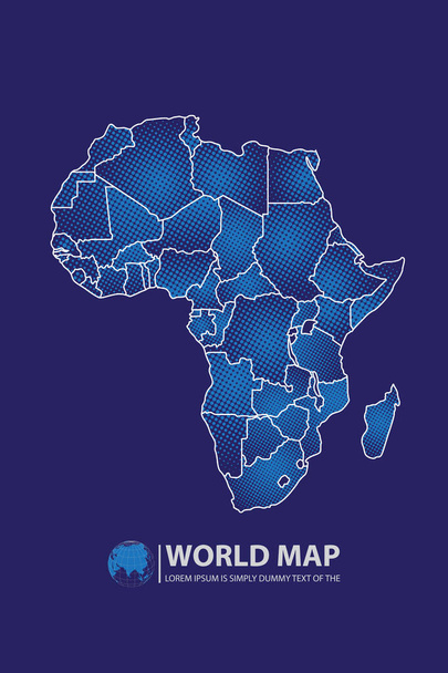 Plantilla de diseño de diseño de infografía de mapa mundial. Ilustración vectorial
 - Vector, Imagen