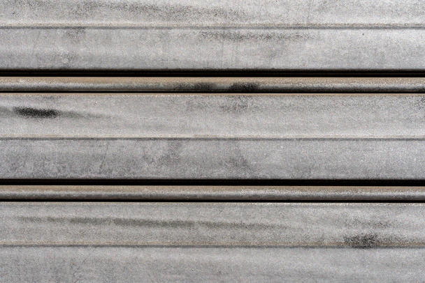 Fém redőny textúra ezüst festett - Fotó, kép