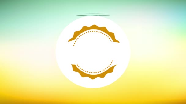 Movimento Inercial de Elementos Simples Formando Luminoso Natural Eco Friendly Food Concept Art Projetado com camadas arredondadas sobre um nascer do sol como o ajuste
 - Filmagem, Vídeo