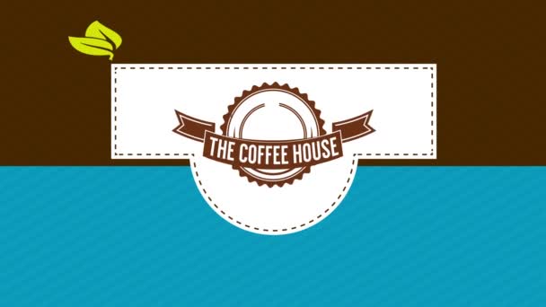 Mise à l'échelle inertielle des éléments de la parcelle de produit de café décoré avec des divisions de concept uniques et dans l'art de concept dans le centre
 - Séquence, vidéo