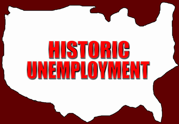 Historic unemployment in America due to Coronavirus pandemic - Photo, Image