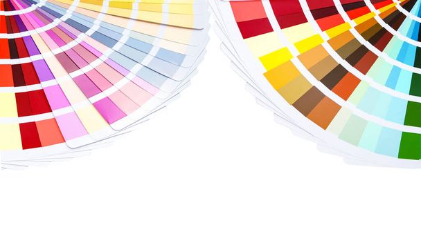 Paleta barevné karty pro výběr vzorku barvy. Katalog barev. - Fotografie, Obrázek
