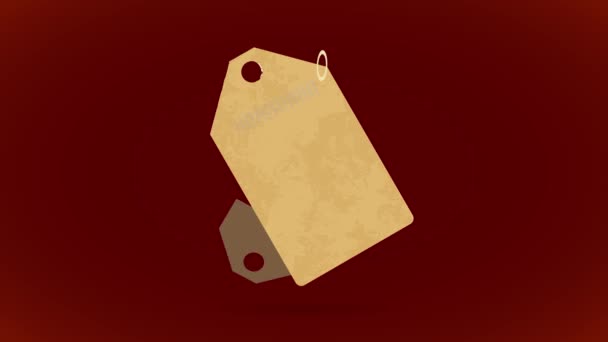Elementlerin, Kafe Ürünleri Kurumsal Kimliğinin Beyaz bir yüzeye dökülmüş karton kupon şeklinde oluşturulması - Video, Çekim