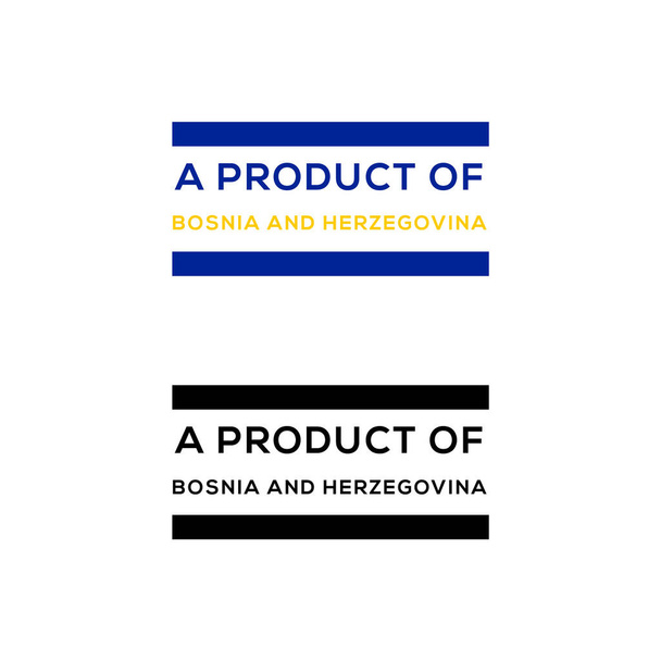 um produto de Bósnia e Herzegovina carimbo ou vetor de design de selo download
 - Vetor, Imagem