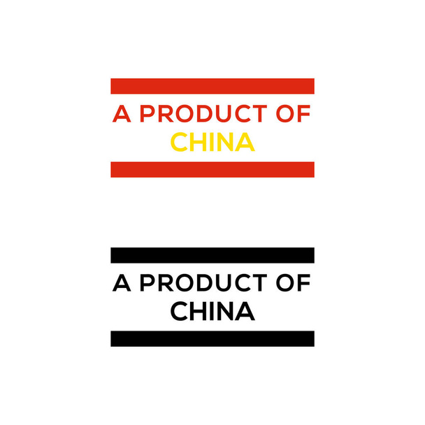 um produto da China carimbo ou selo de design de vetor de download
 - Vetor, Imagem