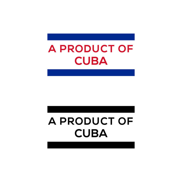 προϊόν της Cuba σφραγίδα ή σφραγίδα σχεδιασμό διάνυσμα κατεβάσετε - Διάνυσμα, εικόνα