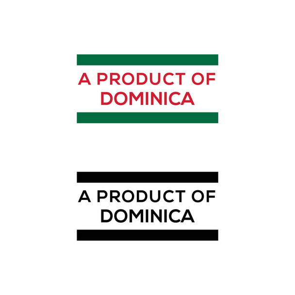 um produto de Dominica carimbo ou selo de design de vetor de download
 - Vetor, Imagem