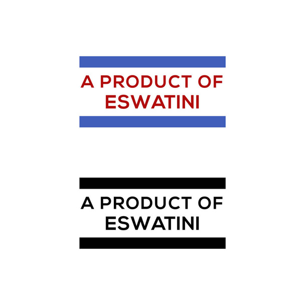 προϊόν της σφραγίδας Eswatini ή του φορέα σχεδιασμού σφραγίδων - Διάνυσμα, εικόνα