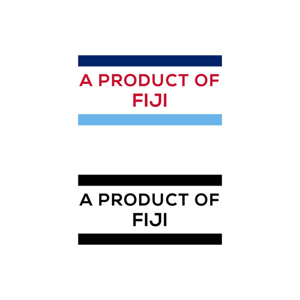 a product of Fiji stamp or seal design vector download - Vector, Image