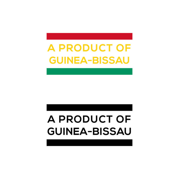 a product of guinea-bissau stamp or seal design vector download - Vector, Image