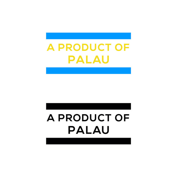 προϊόν από λήψη γραμματοσήμου Palau ή φορέα σχεδιασμού σφραγίδας - Διάνυσμα, εικόνα