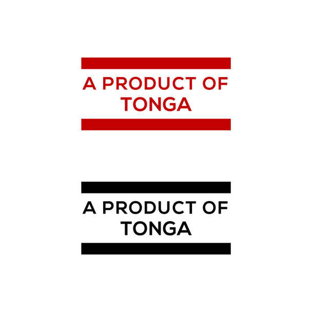 як продукт Tonga stamp or seal design vector download - Вектор, зображення