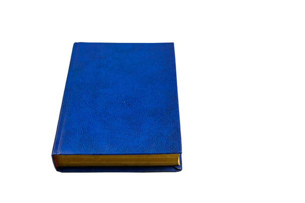 Blue book isolated on a white background - Photo, Image