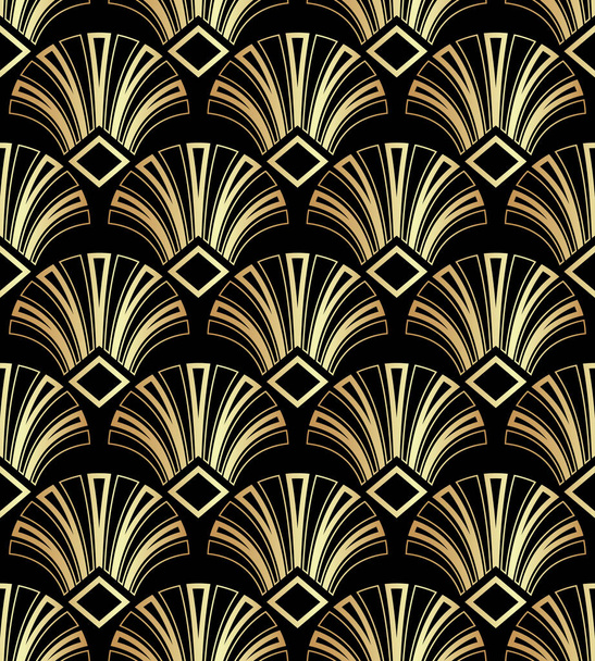 Arte Deco Gatsby ornamento patrón fondo
 - Vector, Imagen