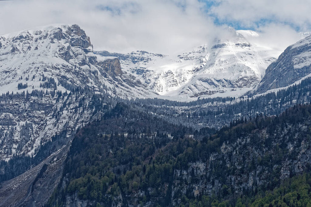 Scenic Alps mountains at Brienz, Switzerland - Photo, Image