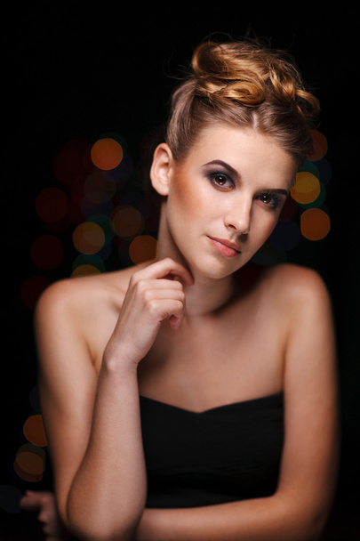 Woman with evening makeup - Fotografie, Obrázek