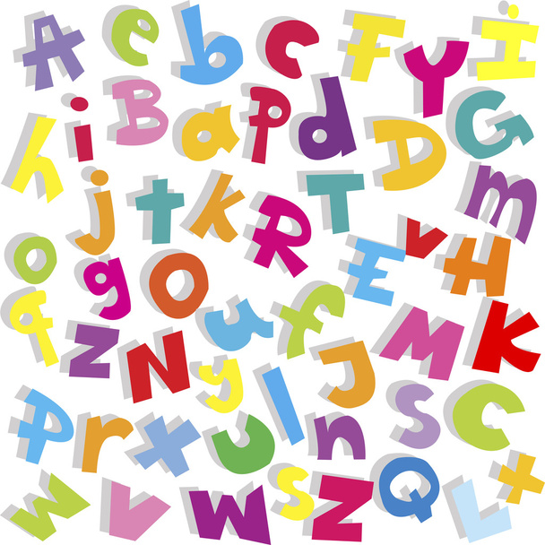 Fondo del alfabeto, letras pequeñas y mayúsculas
 - Foto, Imagen