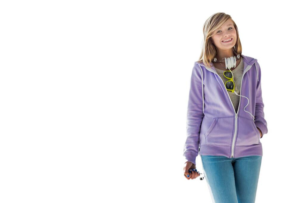 Cutouts of smiling young teenage girl - Foto, imagen