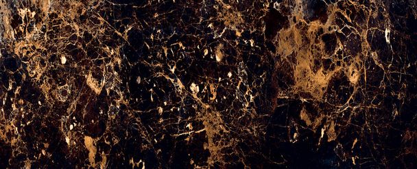 Czarny marmur Portro włoski i naturalny marmur kamienny matowy piasek, włoska marmurowa płyta z płytek ceramicznych, włoski marmurowy wzór tła i tekstury dla przemysłu płytek ceramicznych, marmurowe fotografie, włoska marmurowa płyta tekstura i wzór tła - Zdjęcie, obraz