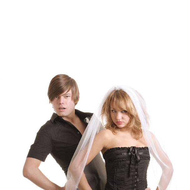 Modern bride and groom - Fotografie, Obrázek