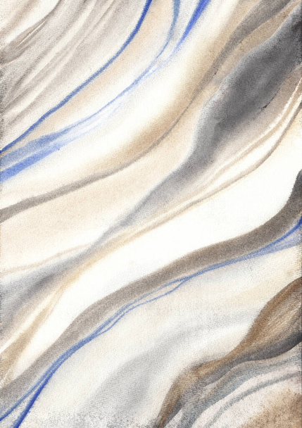 Marble background in watercolor. Gray and pastel colors. Great for populated art, packaging. Abstract texture. - Photo, Image
