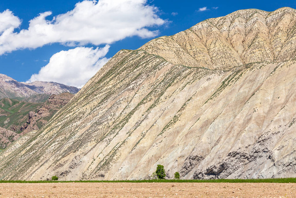 Beautiful mountains in Kyrgyzstan near Kazarman - Photo, Image