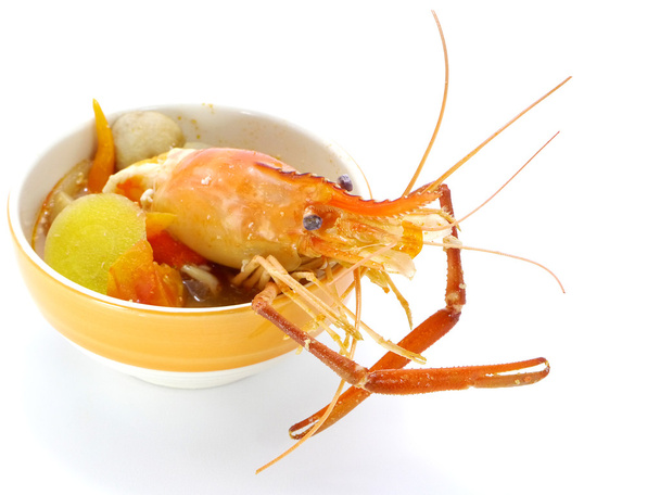 Thai Food Tom Yum Goong, Sopa de lagosta
. - Foto, Imagem