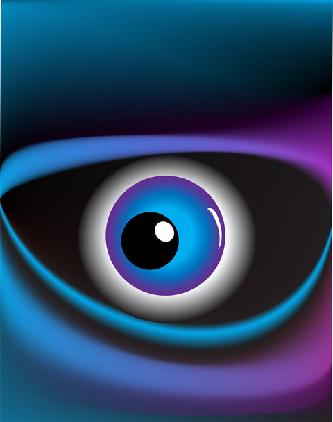 Fantastic eyes - Vector, Image