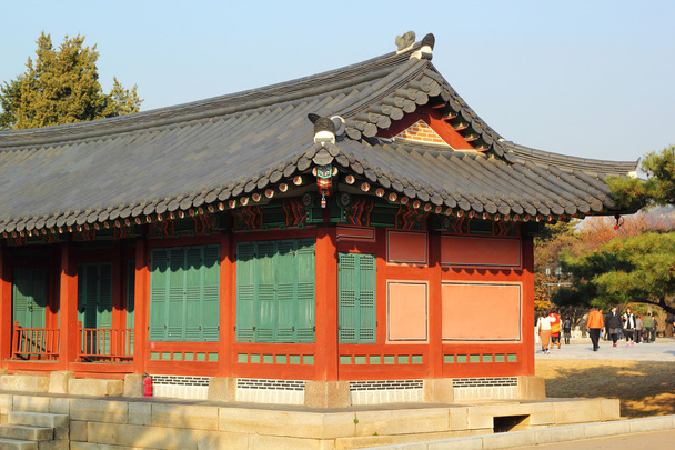: Gyeongbok palace w Korei Południowej - Zdjęcie, obraz