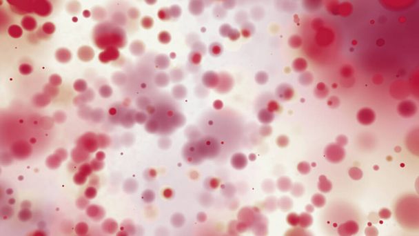 Os glóbulos vermelhos, células eritrocitárias, fluxo de glóbulos vermelhos dentro de uma veia, seção de uma veia, 3d render. Partículas
 - Foto, Imagem