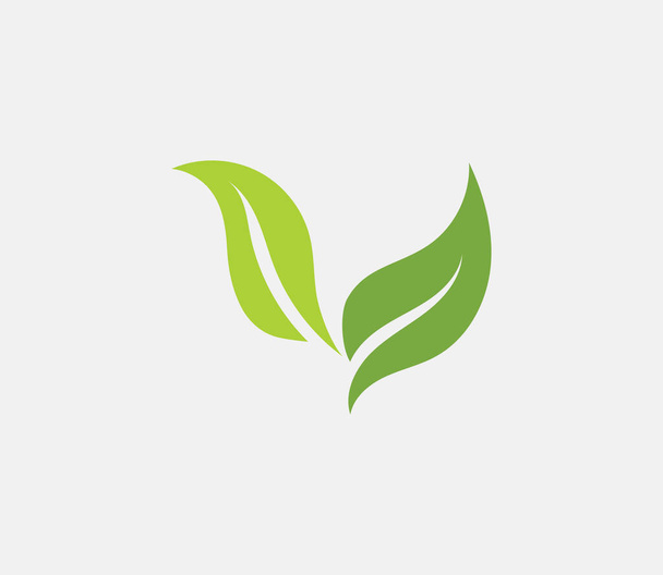 Çevre simgesi yeşil yaprak vektör illüstrasyonu - Vektör, Görsel