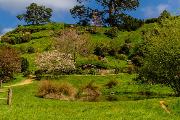 The village of Hobbiton. Matamata, New Zealand. - Фото, изображение