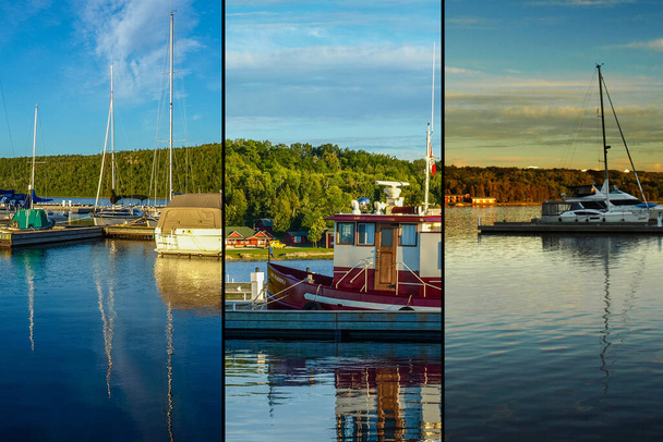 Bay scenes from the island of Manitoulin, ON, Canada. Triplets de Manitoulin Island, ON, Canada
 - Photo, image