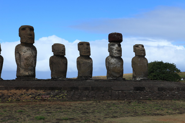 Moais at Easter Island - Photo, Image