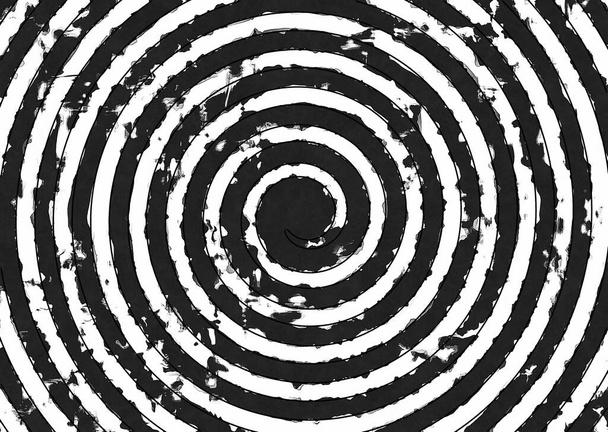 černá bílá grunge vír spirála - Fotografie, Obrázek