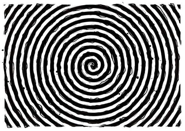black white swirl spiral - Photo, Image