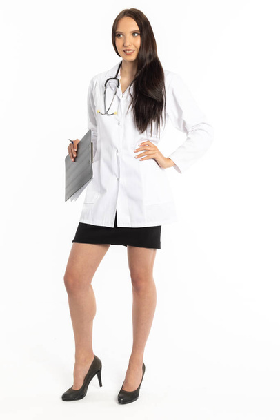 A new young woman starts working in healthcare. - Foto, Imagen