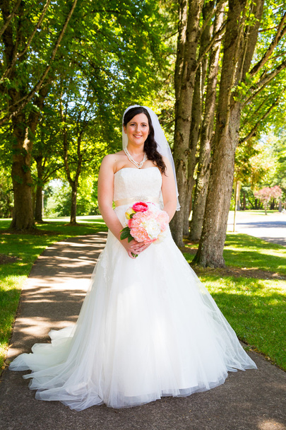 Beautiful Bride Portraits Outdoors - Photo, Image
