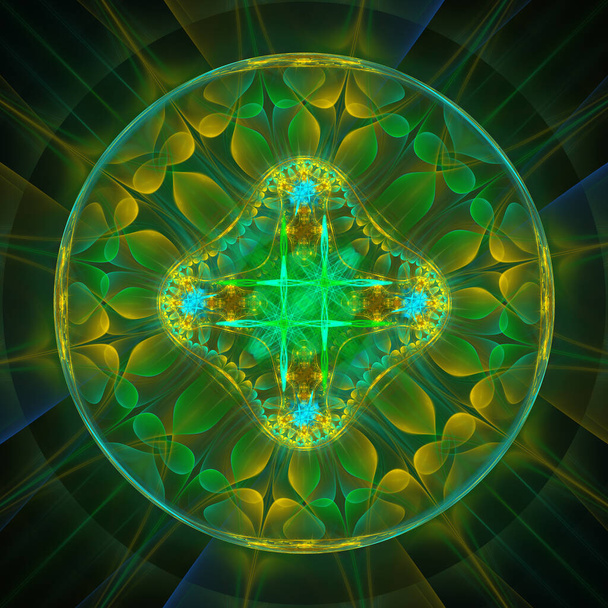 ornamento brillante fractal redonda
 - Foto, imagen
