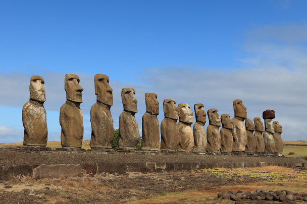 Moais at Easter Island - Photo, Image