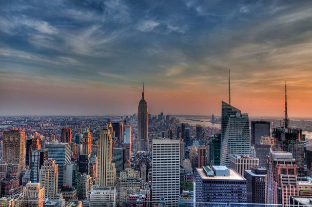 Sunset Twilight Empire Νέα Υόρκη - Φωτογραφία, εικόνα