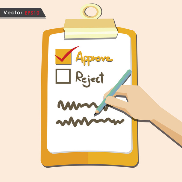 Evaluation approve quality check - Vector, Image