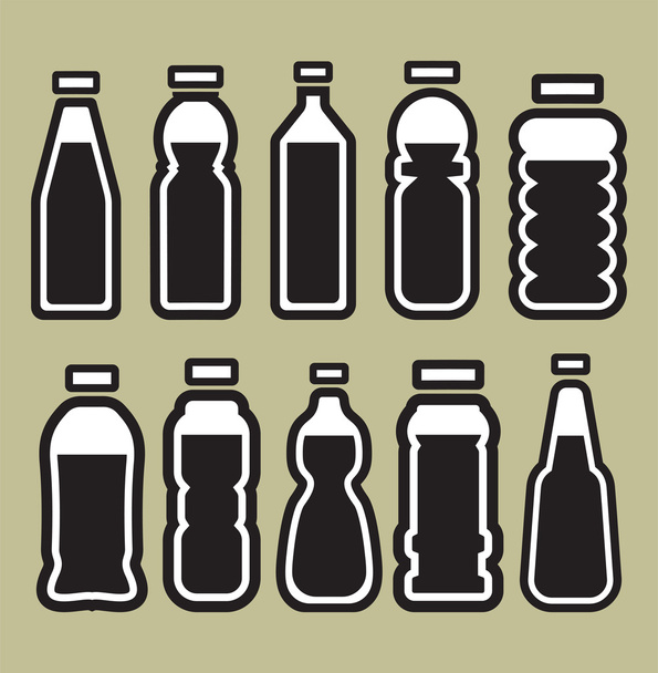 Set bottiglia di plastica
 - Vettoriali, immagini