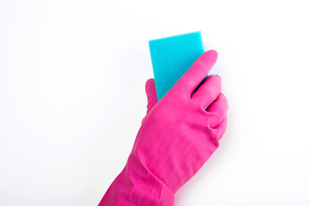 cleaning of the premises. latex gloves. - Foto, immagini