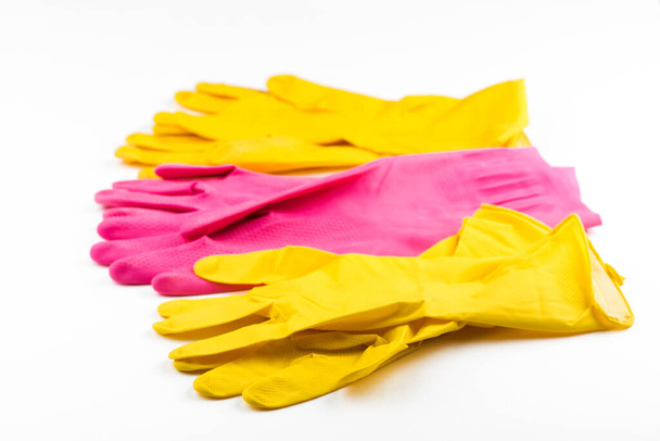 cleaning of the premises. latex gloves. - Photo, Image