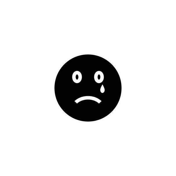 Modello vettoriale del logo di progettazione dell'emoticon del cattivo volto e simbolo del segno dell'illustrazione
 - Vettoriali, immagini