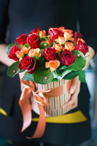 nice bouquet in the hands - Фото, зображення