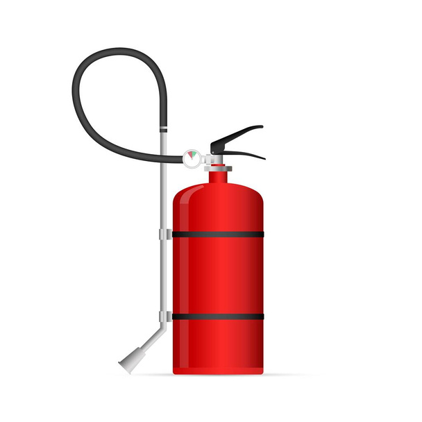 Fire extinguishers of different sizes vector illustration - Διάνυσμα, εικόνα
