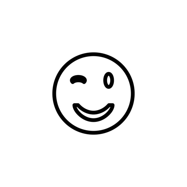 Disegno dell'icona del volto sorriso Modello vettoriale logo Segno e simbolo illustrativo
 - Vettoriali, immagini