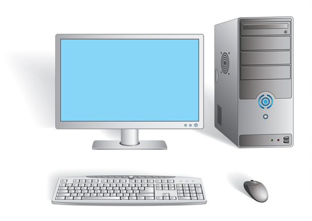 Desktop Computer - Vector, Image